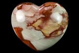 Wide, Polychrome Jasper Heart - Madagascar #167328-1